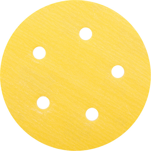 Gold Reserve A296 Paper H&L Vacuum Disc, 5" Dia., 320 Grit, Aluminum Oxide, C-Weight Fastek