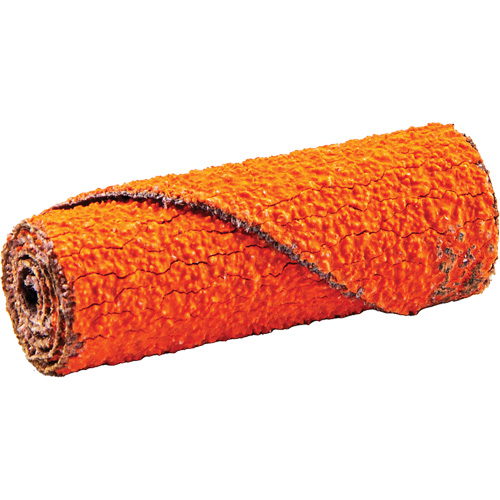 Cartridge Roll, 60 Grit, 1/2" Dia., Ceramic Alumina, 1-1/2" L, 1/8" Arbor Fastek