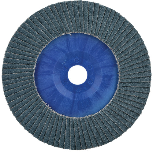 BlueFire Quick Trim Flap Disc, 7" x 7/8", Type 27, 40 Grit, Zirconia Alumina Fastek