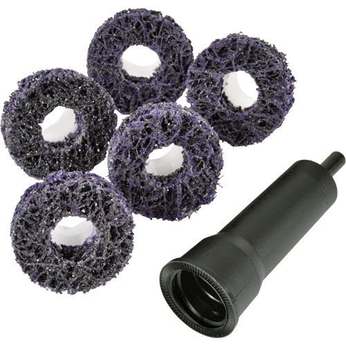 Scotch-Brite Roloc Pro Brake Hub Cleaning Disc Kit, Extra Coarse Grit, Silicon Carbide Fastek