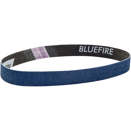Courroie pour ponceuse BlueFire, 3/4" la x 20-1/2" lo, Alumine de zirconium, Grain 80 Fastek