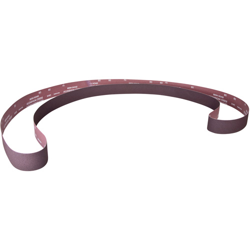 Metalite&reg; Narrow Backstand Sanding Belt, 4" W x 132" L, Aluminum Oxide, 80 Grit Fastek