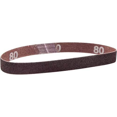 Metalite&reg; Cloth File Sanding Belt, 1/2" W x 12" L, Aluminum Oxide, 100 Grit Fastek