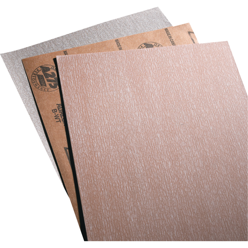 Sandpaper, Paper Sheets - No-Fil Adalox A275, 9" x 11", 80 Grit, Aluminum Oxide Fastek
