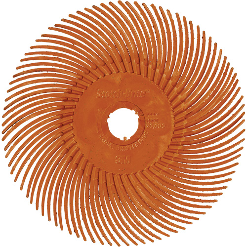 Scotch-Brite Type C Precision Radial Bristle Brush PN-RB, Ceramic, 80+ Grit, 2" Dia. Fastek