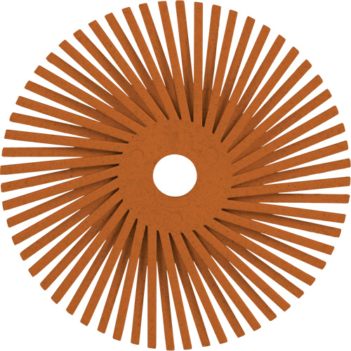 Scotch-Brite Type A Precision Radial Bristle Brush PN-RB, Ceramic, 80+ Grit, 3" Dia. Fastek