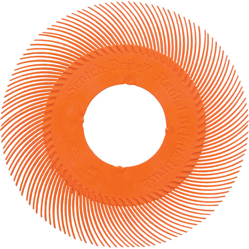 Scotch-Brite Type C Precision Radial Bristle Brush PN-RB without Adapter, Ceramic, 80+ Grit, 6" Dia. Fastek