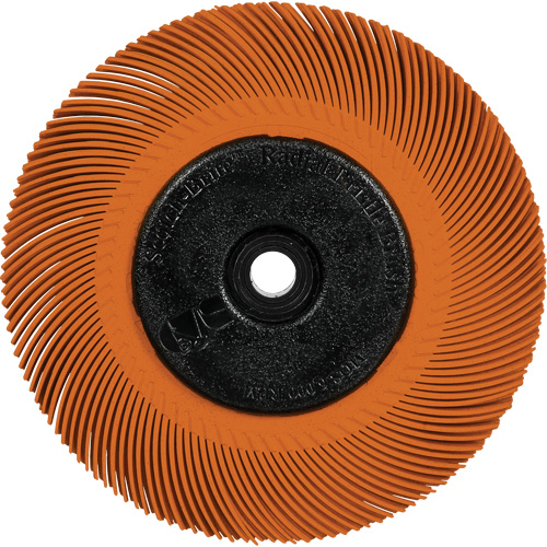 Scotch-Brite Type C Precision Radial Bristle Brush PN-RB with Adapter, Ceramic, 80+ Grit, 6" Dia. Fastek