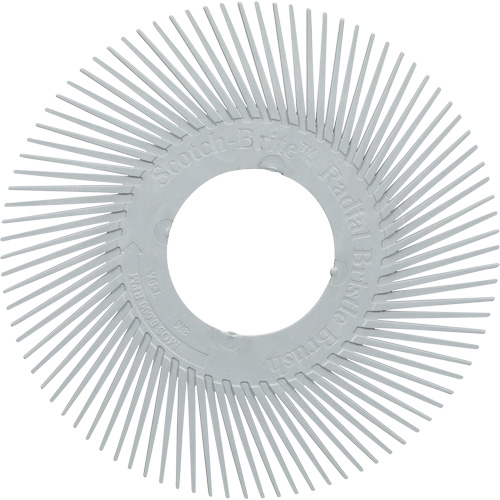 Scotch-Brite Type A Precision Radial Bristle Brush PN-RB without Adapter, Ceramic, 120+ Grit, 6" Dia. Fastek