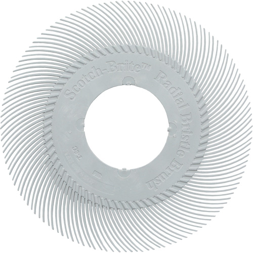 Scotch-Brite Type C Precision Radial Bristle Brush PN-RB without Adapter, Ceramic, 120+ Grit, 6" Dia. Fastek