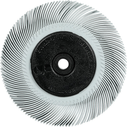 Scotch-Brite Type C Precision Radial Bristle Brush PN-RB with Flange, Ceramic, 120+ Grit, 7-5/8" Dia. Fastek