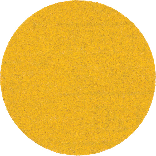 Hookit Gold Abrasive Disc, 3" Dia., 120 Grit, Aluminum Oxide, C Weight Fastek