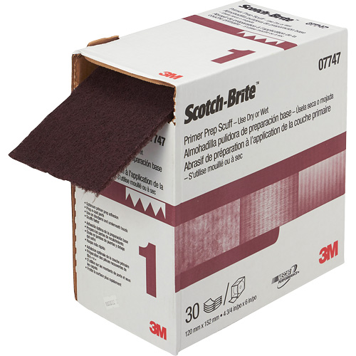 Pr&eacute;paration de la couche d'appr&ecirc;t VFN Scotch-Brite, 4-3/4" x 180", Oxyde d'aluminium Fastek