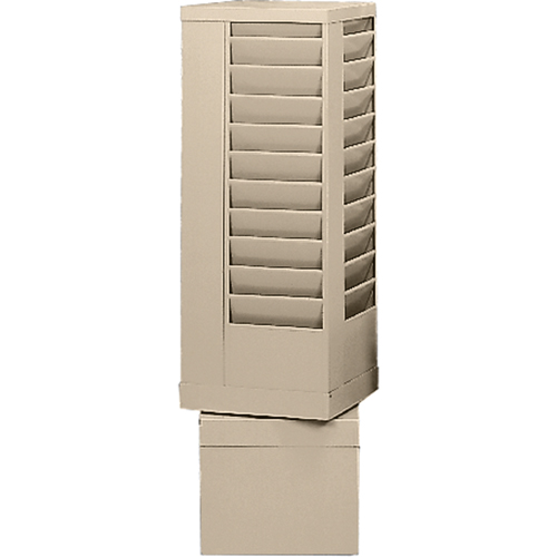 Literature Storage Racks, Rotating, 44 Slots, Steel, 14-1/8" W x 14-1/8" D x 48-1/2" H Fastek
