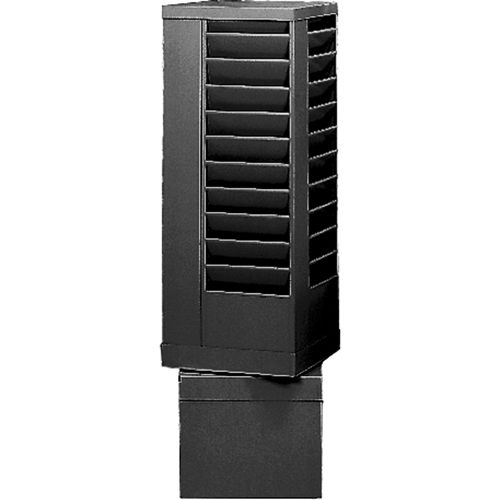 Literature Storage Racks, Rotating, 44 Slots, Steel, 14-1/8" W x 14-1/8" D x 48-1/2" H Fastek