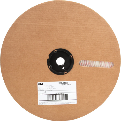 Fastener, Loop, 50 yds x 5/8", Adhesive, White Fastek
