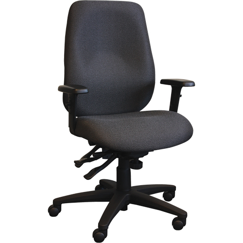 Cierra Ergonomic Chairs, Fabric, Black, 275 lbs. Capacity Fastek