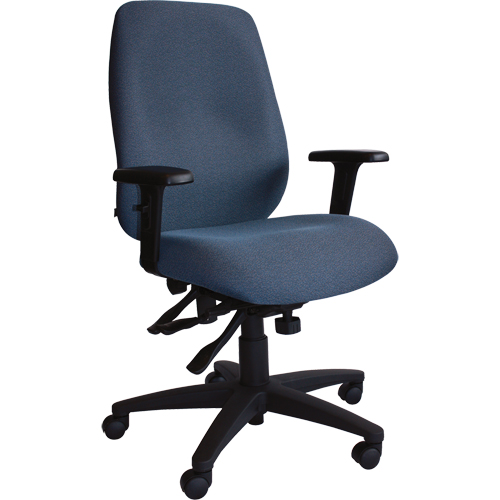 Chaises ergonomiques Cierra , Tissu, Bleu, Capacit&eacute; 250 lb Fastek