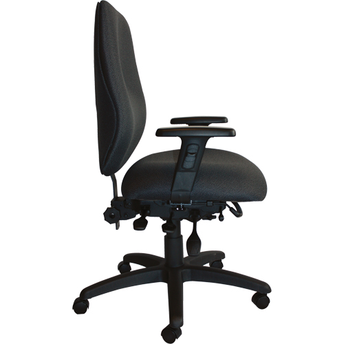 Cierra Heavy Duty Ergonomic Chairs, Fabric, Black, 400 lbs. Capacity Fastek
