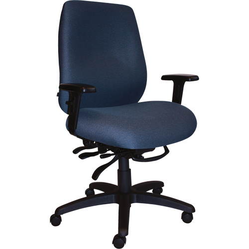 Cierra Heavy Duty Ergonomic Chairs, Fabric, Blue, 400 lbs. Capacity Fastek