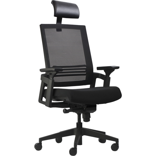 Chaises de bureau A-37 Activ, Mailles, Noir, Capacit&eacute; 275 lb Fastek
