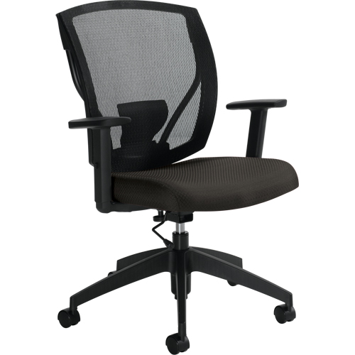 Task Chairs, Fabric, Charcoal, 300 lbs. Capacity Fastek