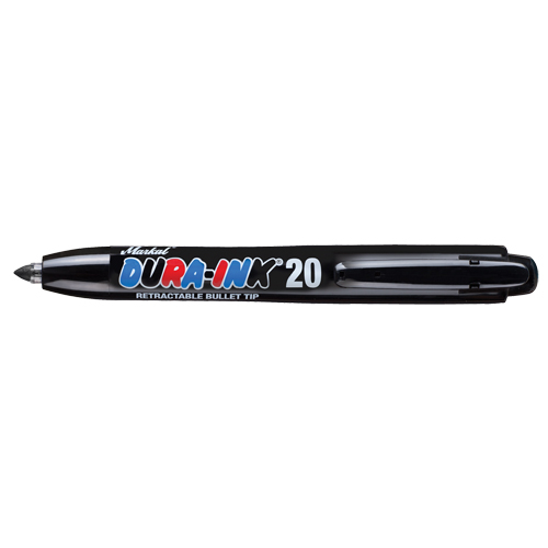 Dura-Ink&reg; #20 Permanent Marker, Fine, Black Fastek