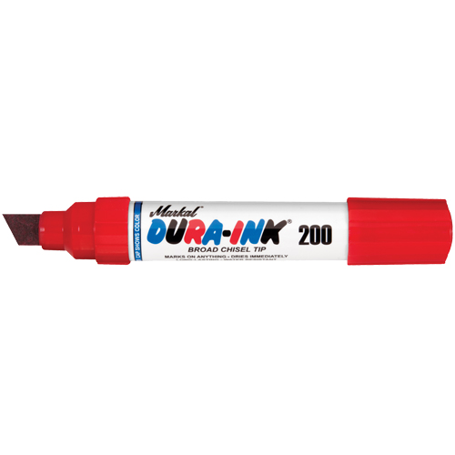 Marqueur no 200 Dura-Ink, Ciseau, Rouge Fastek