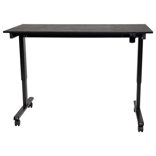 Bureau ajustable pour travail debout, , 45-1/4" h x 29-1/2" p, Noir Fastek
