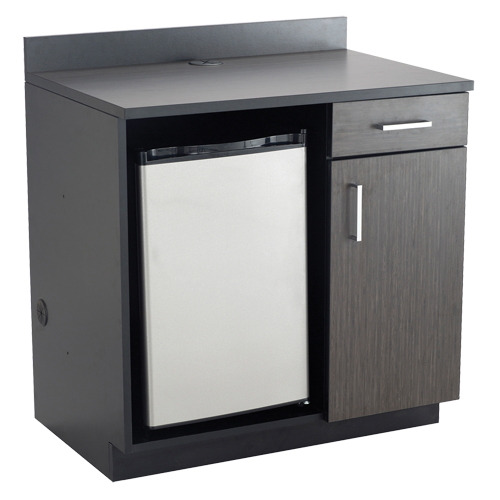 Armoire modulaire, M&eacute;lamine, 39" h x 36" la x 25" P, Nuit d'Asie/noir Fastek