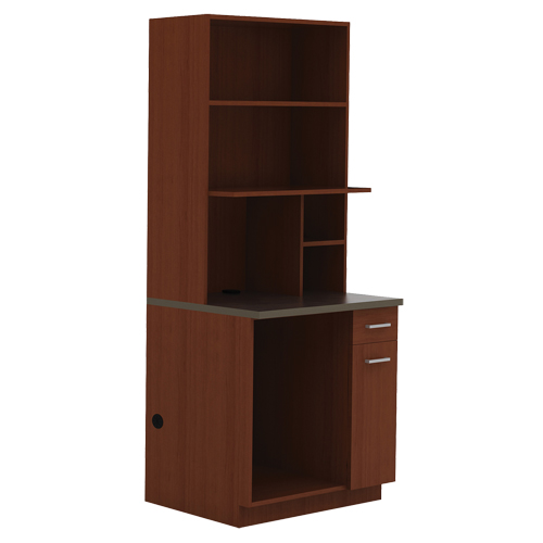 Modular Cabinet, Melamine, 39" H x 36" W x 25" D, Mahogany Fastek
