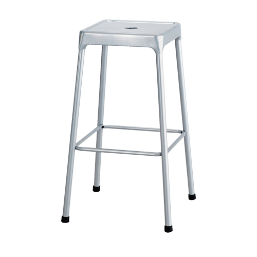 Tabouret en acier pour bistro Safco, Stationnaire, Fixe, 29", Acier Si&egrave;ge, Gris Fastek