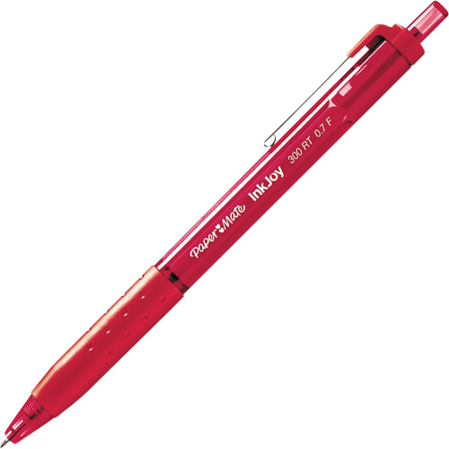 Inkjoy 300RT Pen, Red, 1 mm, Retractable Fastek