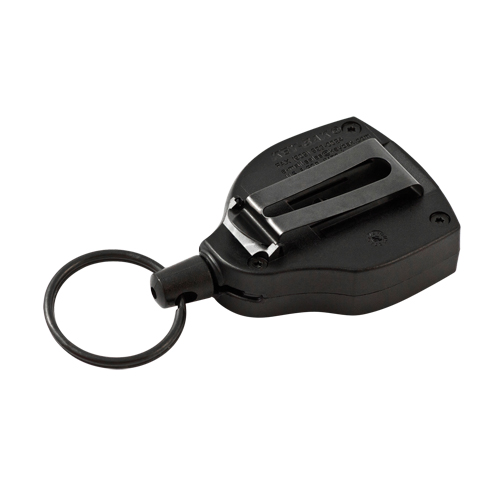 Super48 Heavy-Duty Retractable Key Holder, Polycarbonate, 48" Cable, Belt Clip Attachment Fastek