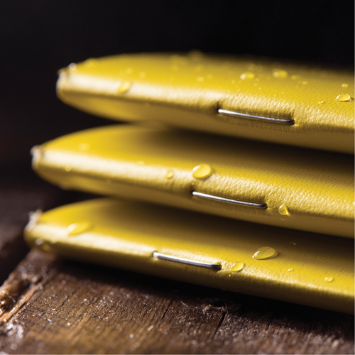 All-Weather Notebook, Soft Cover, Yellow, 48 Pages, 4-5/8" W x 7" L Fastek