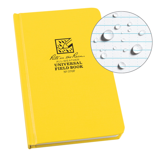 Bound Book, Hard Cover, Yellow, 160 Pages, 4-5/8" W x 7-1/4" L Fastek