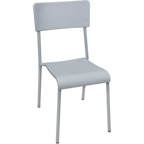 Ventura Stacking Chair, Polypropylene, 36" High, 300 lbs. Capacity, Grey Fastek