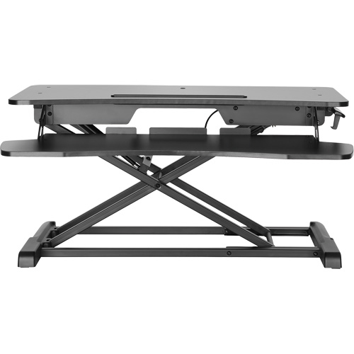 Goya Sit-Stand Workstation, Desktop Unit, 22" H x 31-1/2" W x 24" D, Black Fastek