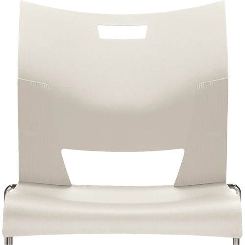 Duet Armless Training Chair, Plastic, 33-1/4" High, 350 lbs. Capacity, White Fastek