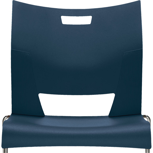 Chaise de formation sans bras Duet, Plastique, Hauteur 33-1/4", Capacit&eacute; 350 lb, Bleu Fastek