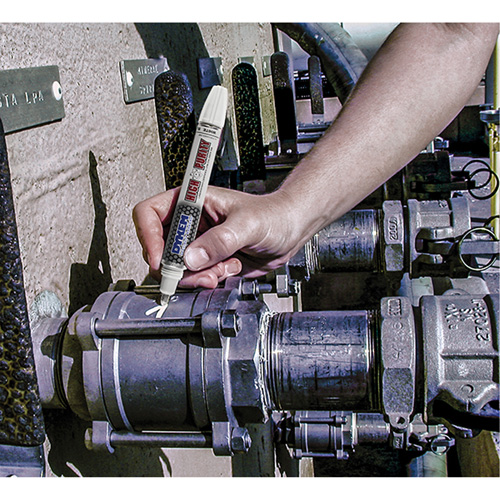 Marqueur de peinture &agrave; pointe en feutre, Liquide, Blanc Fastek