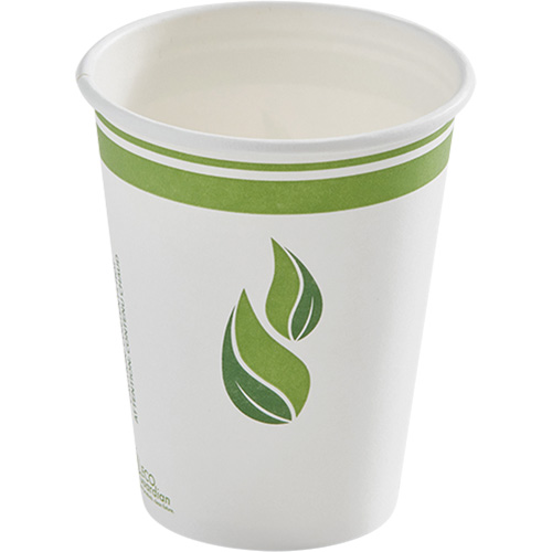 Bare&reg; Compostable Hot Cups, Paper, 8 oz., Multi-Colour Fastek