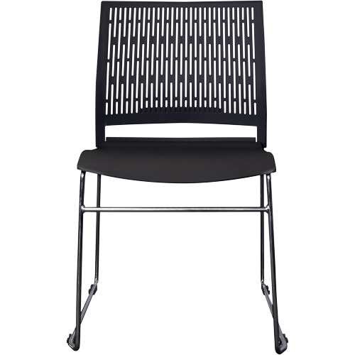 Activ Series Stacking Chairs, Polypropylene, 32-3/8" High, 275 lbs. Capacity, Black Fastek