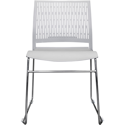 Activ Series Stacking Chairs, Polypropylene, 32-3/8" High, 275 lbs. Capacity, Grey Fastek