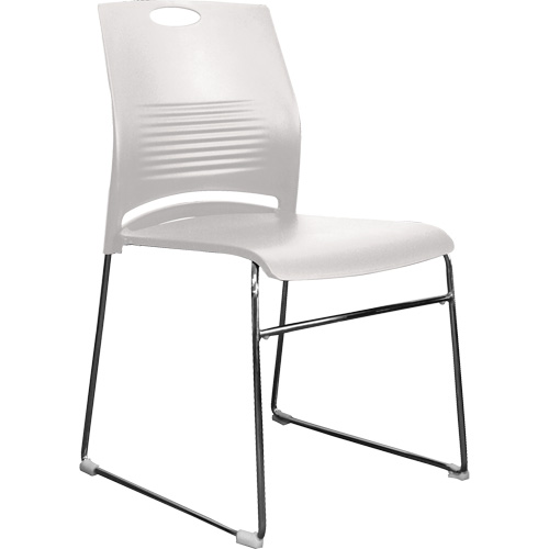 Activ Series Stacking Chairs, Plastic, 23" High, 275 lbs. Capacity, White Fastek