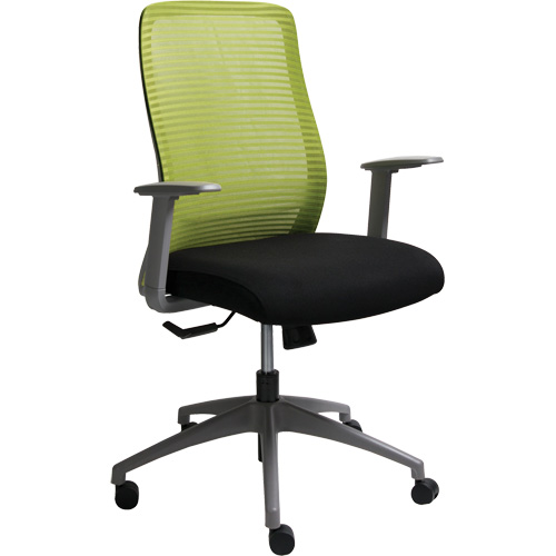 Chaise de bureau ajustable s&eacute;rie Era, Tissu/Mailles, Vert, Capacit&eacute; 275 lb Fastek
