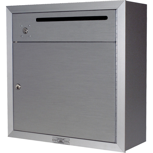 Collection Box, Surface -Mounted, 12-3/4" x 16-3/8", 2 Doors, Aluminum Fastek