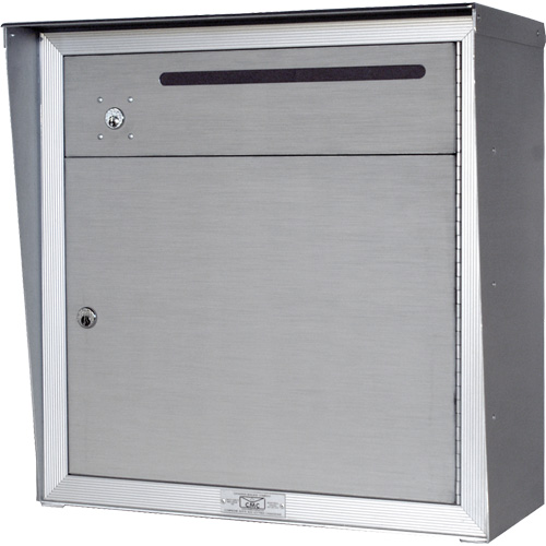 Collection Box, Wall -Mounted, 12-3/4" x 16-3/8", 2 Doors, Aluminum Fastek