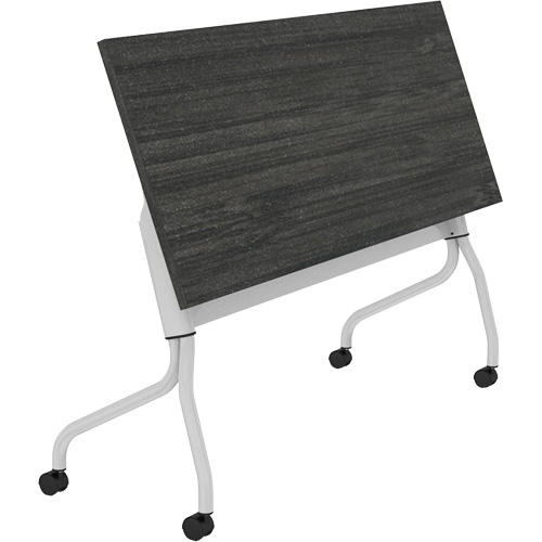 Table de formation &agrave; dessus rabattable Newland, 24" lo x 60" la x 29-1/2" h, Brun fonc&eacute; Fastek