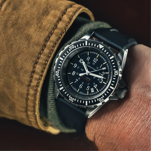 Large Diver's Automatic Watch, Digital, Battery Operated, 41 mm, Black Fastek